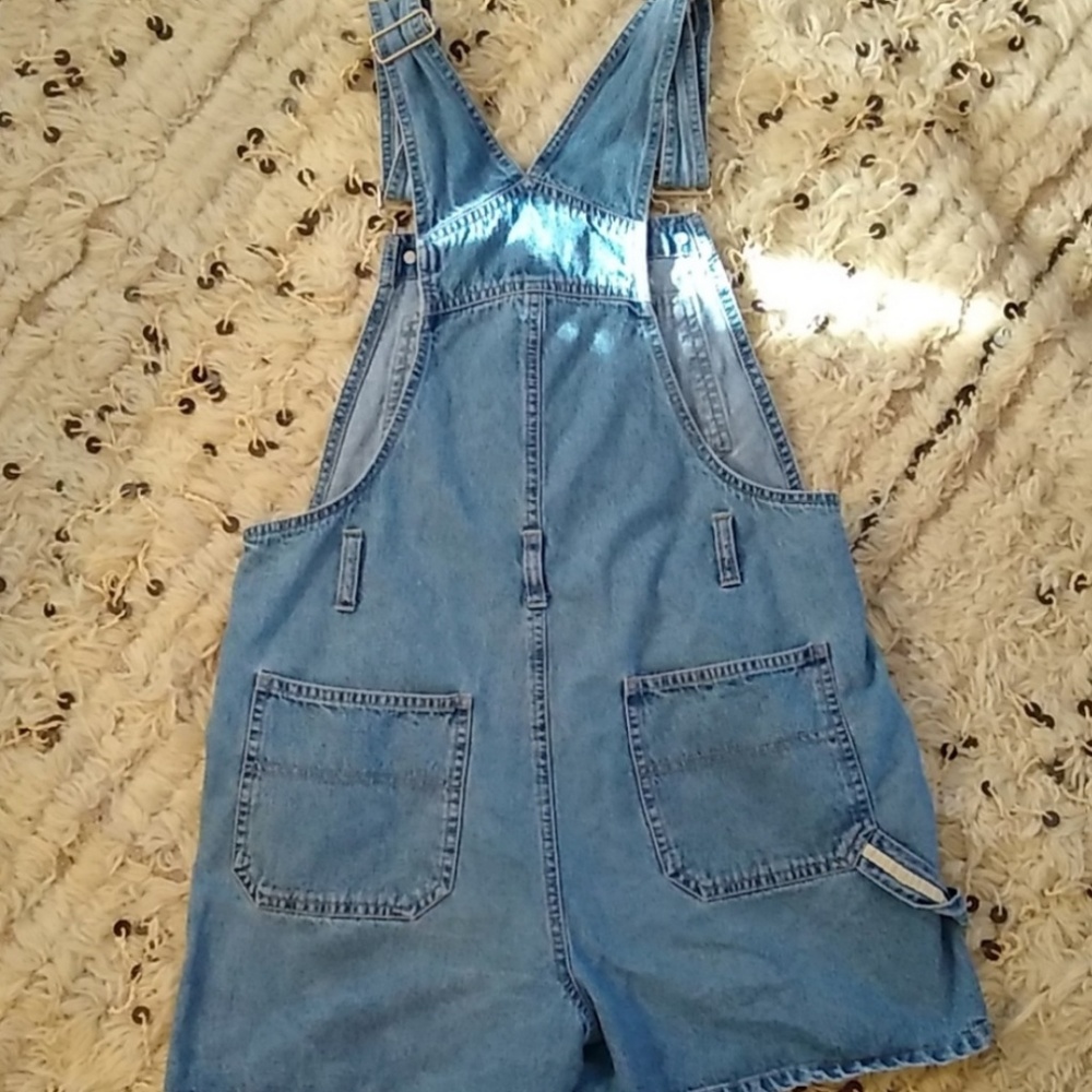 No Boundaries Jean Short Overalls